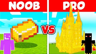 Castelo de Ouro de NOOB vs PRO no MINECRAFT [upl. by Basil]