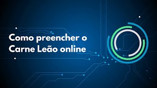 Como preencher o Carne Leão online [upl. by Ilsel]