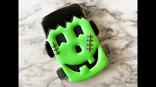 Step By Step Cookies Frankenstein Cookie [upl. by Nappy863]