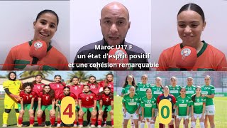 Maroc U17F un groupe soudé et déterminé à se qualifier pour le mondial footballnews coupedumonde [upl. by Etsirk334]