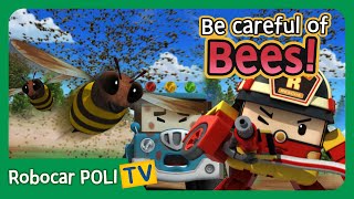 Be careful of Bees  Robocar Poli Clips [upl. by Sari]