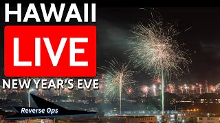 LIVE 🔴 Honolulu Hawaii New Years Eve Fireworks [upl. by Lemyt]