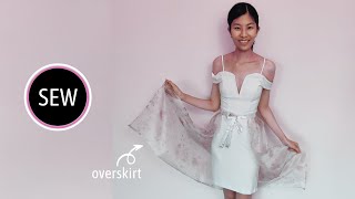 Sew an EASY Overskirt  no pattern needed [upl. by Ardena]