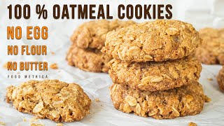 SUPER EASY CRISPY OATMEAL COOKIES [upl. by Aceber22]