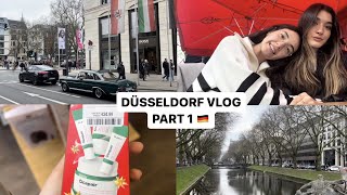 DÜSSELDORF VLOG PART 1 🇩🇪  kahve içtik ☕️ indirimden alışveriş yaptık🛍️ DrJart yurt dışı fiyatı💶 [upl. by Letch]