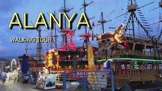 WALKING Through Alanyas NIGHTLIFE Secrets  Turkey Alanya walking tour [upl. by Anirehtac]