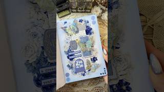 ASMR journal blue🦋🩵🫐asmr blue journaling journal fyp diy winter scrabooking christmas [upl. by Tisha]