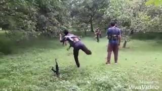 Kashmiri militants play cricket with AK47 as wicket [upl. by Aurita]