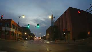 Beautiful Downtown Racine Wisconsin At Dawn On A Winter Morning Beautiful Lake Michigan Sunrise 2022 [upl. by Elleinnad386]