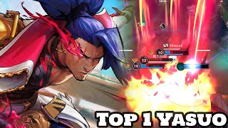 Wild Rift Yasuo  Top 1 Yasuo Gameplay Rank Sovereign [upl. by Gianina]