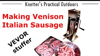 HOW TO MAKE VENISON ITALIAN SAUSAGE [upl. by Ahsima]