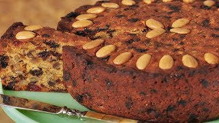 Fruit Cake Recipe Demonstration  Joyofbakingcom [upl. by Kippar]