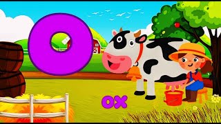 Letter O o phonics sound for nursery class  Alphabet O o learning song for kids [upl. by Kistner]