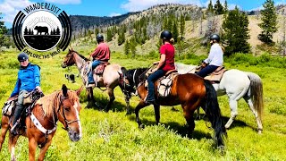 CAMPING WITH HORSES IN THE WYOMING MOUNTAINSBitterroot Ranch Cow Camp [upl. by Seaman]