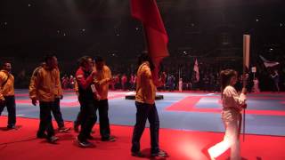 Opening ceremony of the 2014 World Karate Championships  WORLD KARATE FEDERATION [upl. by Anhavas788]