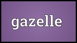 Gazelle Meaning [upl. by Eiramnaej]