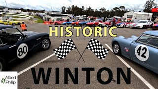 The Best Classic and Vintage car racing at 2023 Historic Winton [upl. by Perot]