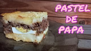 PASTEL DE PAPA CON CARNE MOLIDA  Receta Paso A Paso [upl. by Sldney245]