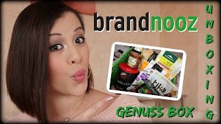 BRANDNOOZ GENUSS BOX März 2016 ❤ Handverlesenes aus gutem Hause Unboxing  NatBittersweet  HD [upl. by Vogel]