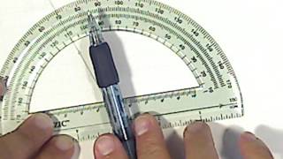 How to use a protractor [upl. by Elleinahc337]