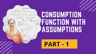 Consumption Function With Assumptions  Consumption Function Part  1 [upl. by Elirpa]