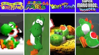 Evolution of Yoshi Dying and Game Over Screens in Super Mario Games 19902024 [upl. by Attennot589]