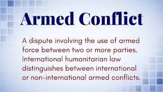 What Is The Definition of Armed Conflict [upl. by Ma]