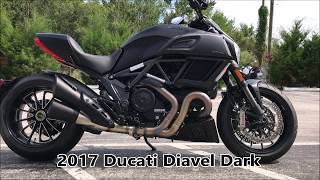 2017 Ducati Diavel Dark Stealth at Euro Cycles of Tampa Bay [upl. by Annaoj]