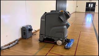 High School Gym  BEST Automated Cleaning Robot ￼ [upl. by Adnaval660]