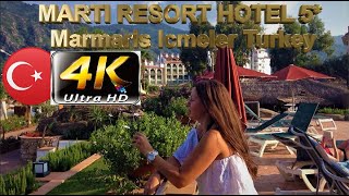 4k MARTI RESORT HOTEL 2022 MARMARIS ICMELER MUGLA TURKEY [upl. by Eiramanna]