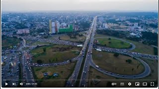 THE LARGEST AND DECORATED ROUND ABOUT IN WEST AFRICA Tetteh Quarshie Ghana Accra [upl. by Emoraj]