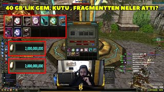 Kaithnys  Agartha 40 GBye 50şer Adet Gem Kutu Fragment Kırdırıyor  Knight Online [upl. by Mun]