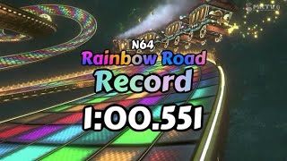 N64 Rainbow Road 200cc Record 100511  Mario Kart 8 Deluxe [upl. by Figueroa]