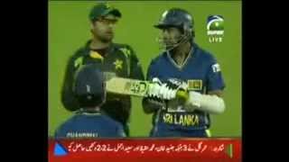 Ahmed Shehzad and Dilshan Fight Pak vs SL 3rd ODI 2013 [upl. by Hildagarde]