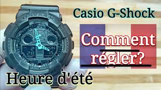 Montre Casio G Shock Comment Activer ou Désactiver lheure dété [upl. by Ttegdirb]