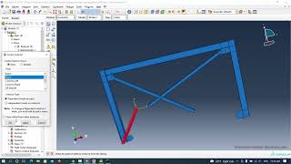 ABAQUS  Steel Braced Frame  Apply Imperfection  Buckling and Cyclic Analysis Part 23 [upl. by Nonnaihr]