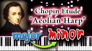 Chopin Etude quotAeolian Harpquot BUT its in a MINOR KEY [upl. by Frick]