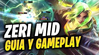 😱 ZERI MID ESTÁ SUPER ROTA PRIMER GAMEPLAY COMPLETO NUEVO CAMPEÓN y HABILIDADES S12 [upl. by Infeld426]