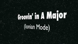 A Major Ionian Mode  Happy Groove Backing Track [upl. by Baldridge]