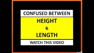 Confusing Words  HeightLength  Vocabulary Lesson  Word Usage  Self Learning Video [upl. by Eladroc901]