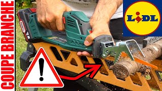 LIDL coupe branches sans fil PARKSIDE PASA 20Li A1 x20vteam 20v Cordless Garden Saw AkkuAstsäge [upl. by Millan]