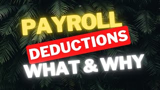 Understand Payroll Deductions on Your Pay Stub [upl. by Jari477]