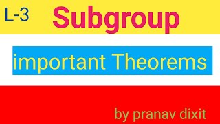 Subgroup Bsc mathematics  important Theorems subgroup in discrete mathematics [upl. by Netsirc709]