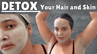 Detox HAIR and skin  BENEFITS of using bentonite clay  South African Youtuber [upl. by Tyre255]