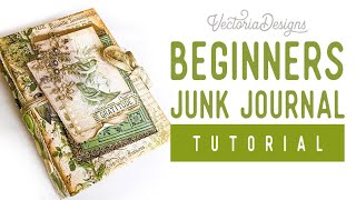 Back to Nature  Easy Junk Journal TUTORIAL  Junk Journal for Beginners  Crafting Printables Kit [upl. by Ahsikel6]