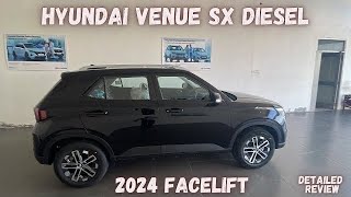 It’s only for diesel lovers 😎  Hyundai Venue SX Diesel 2024 facelift review [upl. by Rramel]