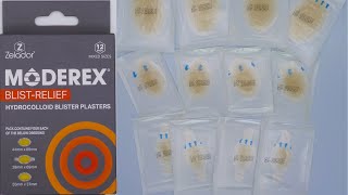 Moderex Blister Relief Plasters from Blisterhelp [upl. by Leirad314]