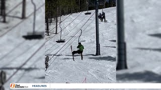 Red Lodge Mountain Ski Resort faces lawsuit after chairlift detaches injuring 2 [upl. by Duaner]