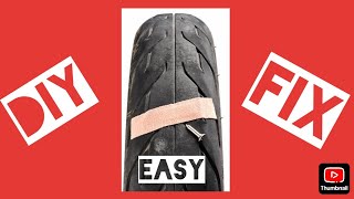 DIY motorcycle tire repair motorcycle tire repair fix diy BikesandBeards [upl. by Easlehc]