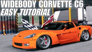 Corvette C6 Widebody Kit Tutorial  Easy Tutorial  Car Parking Multiplayer [upl. by Akemahc]